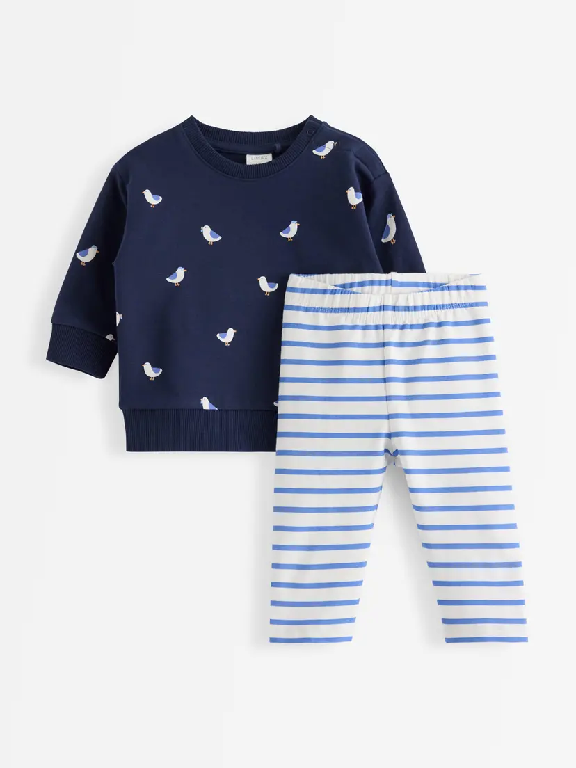 Lindex Sett med collegegenser og leggings