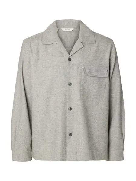 SELECTED Slmotto KM HB Wool Blend Overshirt