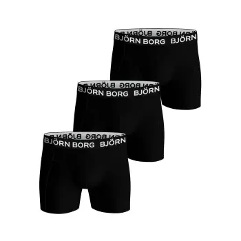 Björn Borg Björn Borg 3P Cotton Stretch Boxer 1721 Svart bomull X-Small Herre