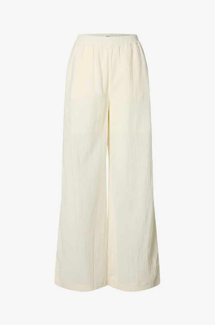 Selected Women Bukser Slffinnie MW Wide Sun - Hvit