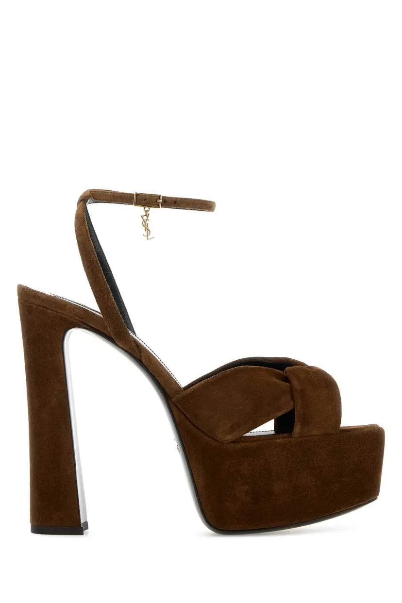 Saint Laurent Saint Laurent Høyhælte sandaler – Brun