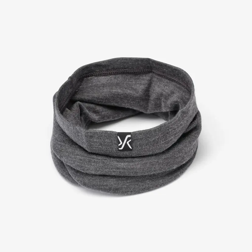 RevolutionRace Route Merino Neck Gaiter Unisex Dark Grey Melange