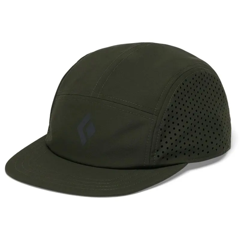 Black Diamond Black Diamond 5-Panel Synthetic Cap Dark Moss-Anthracite Icon Logo