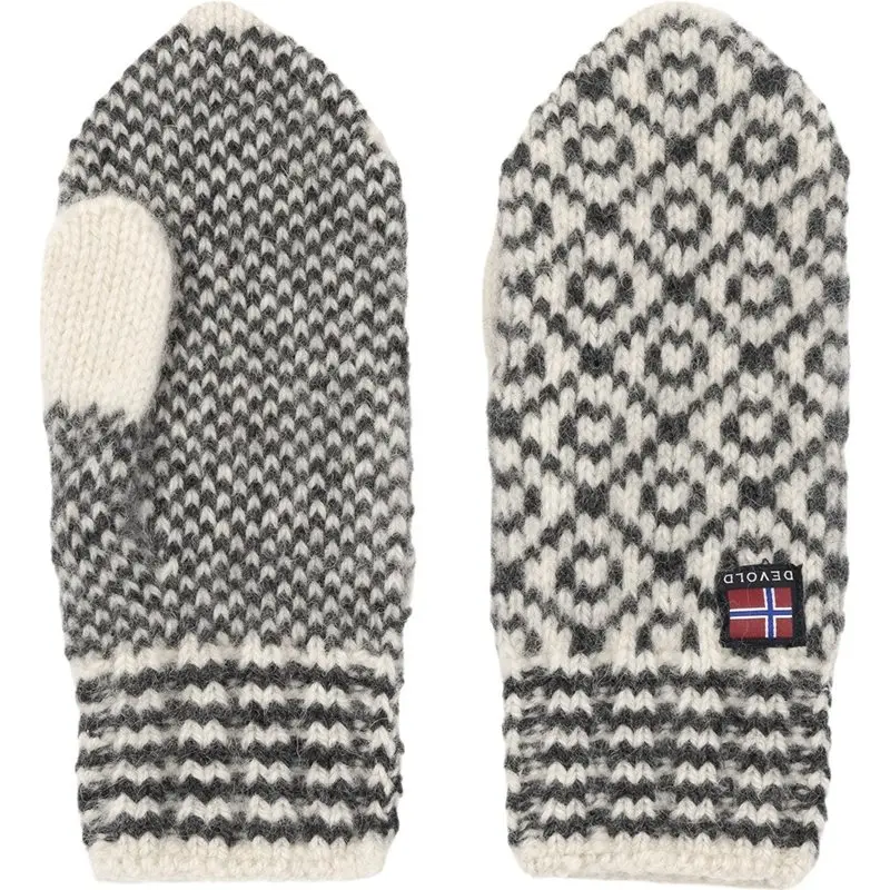 Devold Devold Svalbard Wool Mitten Offwhite/Anthracite