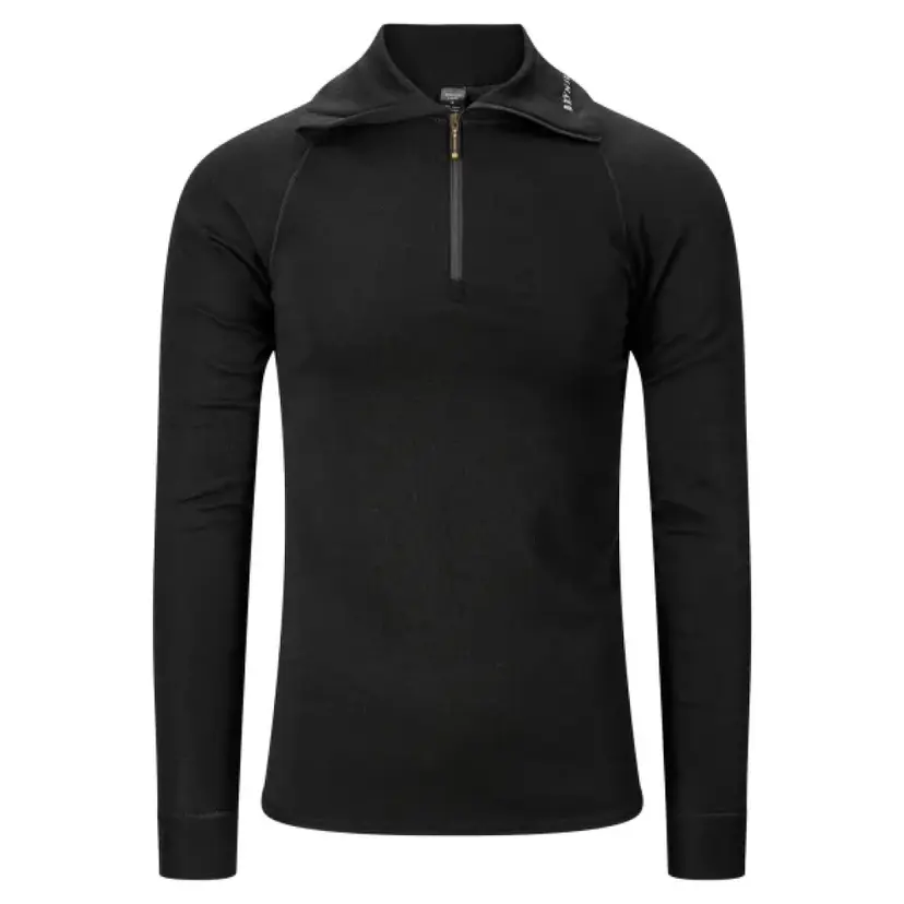 Brynje Brynje Classic Zip Polo Shirt Black