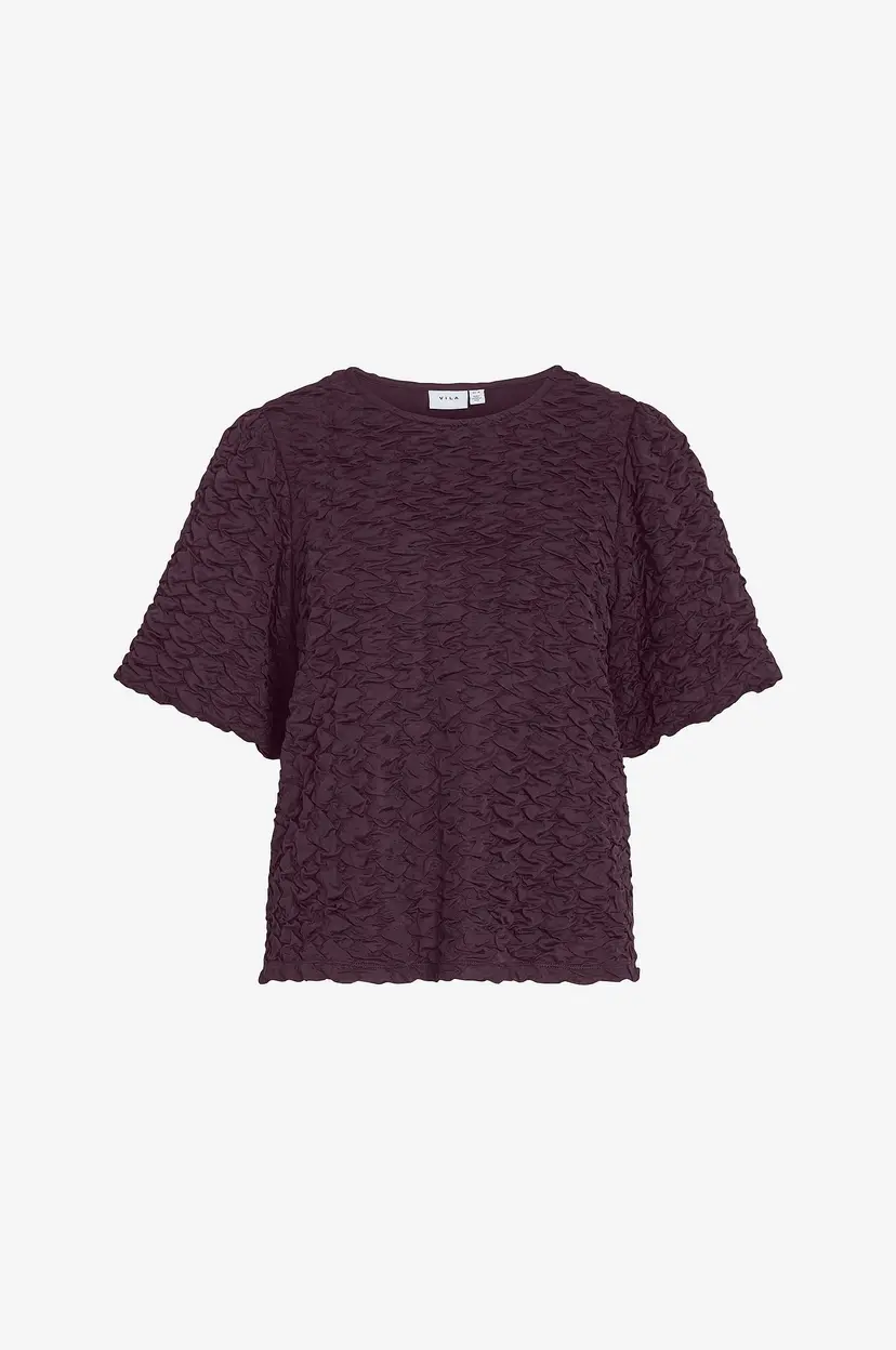 Vila Topp viBeana O-neck S/S - Rød