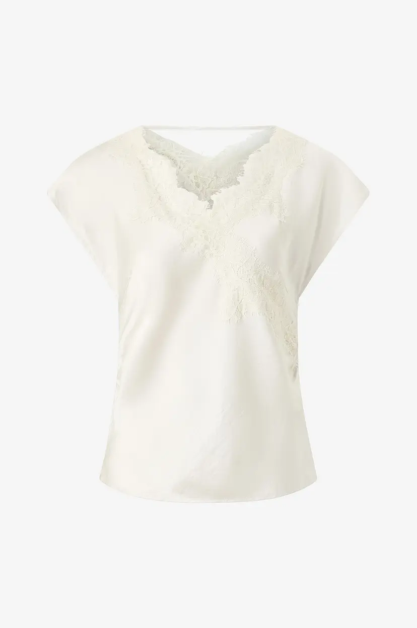 Co'couture Bluse Iduncc Lace - Natur