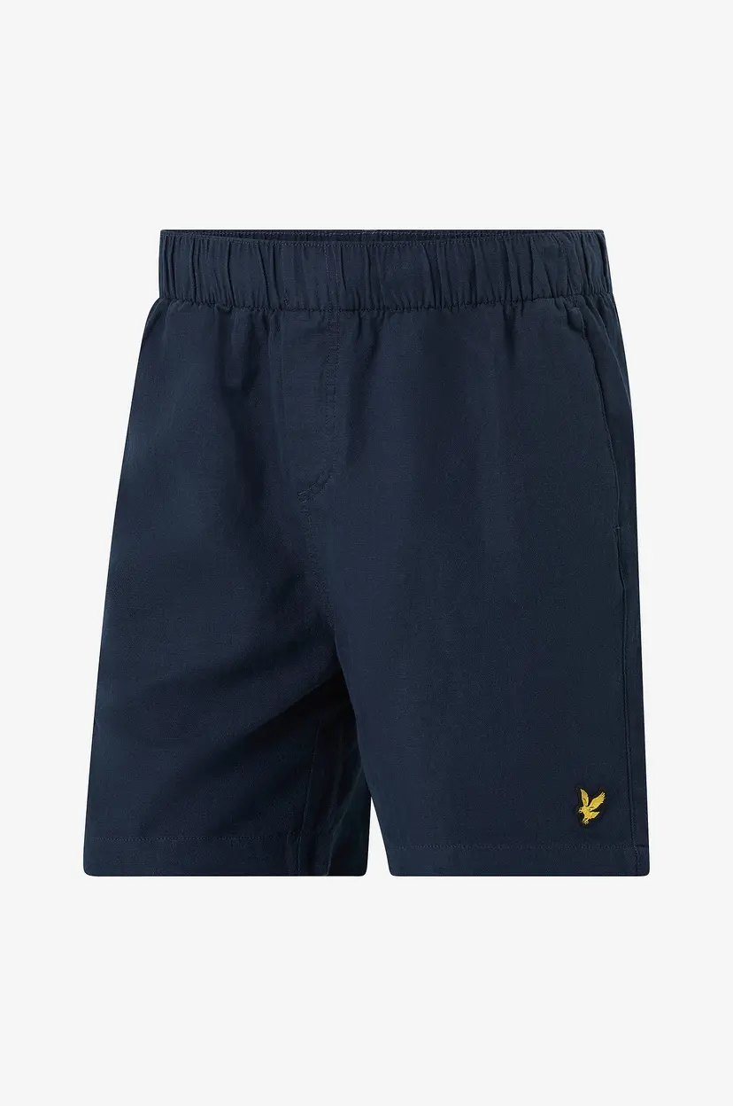 Lyle & Scott Shorts i lin Linen Deck - Blå