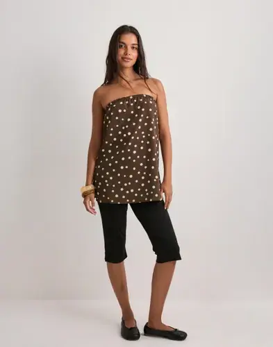 Pieces Pieces - Brun - Pcmokka Bandeau Top Wvn D2D Pp