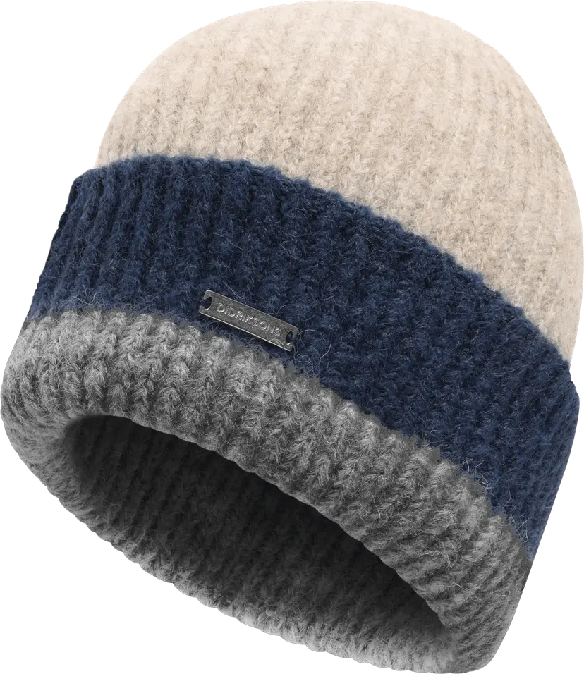 Didriksons Didriksons Women's Malin Striped Beanie Beige Mel Multicolour