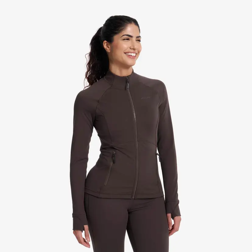 RevolutionRace Paragon Soft Full-Zip Jacket Dame Seal Brown