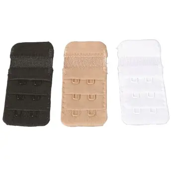 Magic Magic 3P Bra Extender 2 Hooks 3,8 cm Mixed One Size Dame