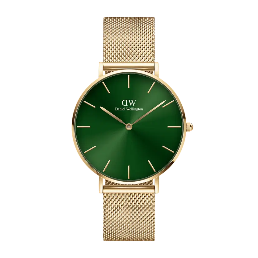 Daniel Wellington Gold 28mm Watch Petite Emerald | DW