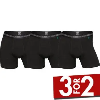 JBS of Denmark JBS 3P Bamboo Boxers Svart 3XL Herre
