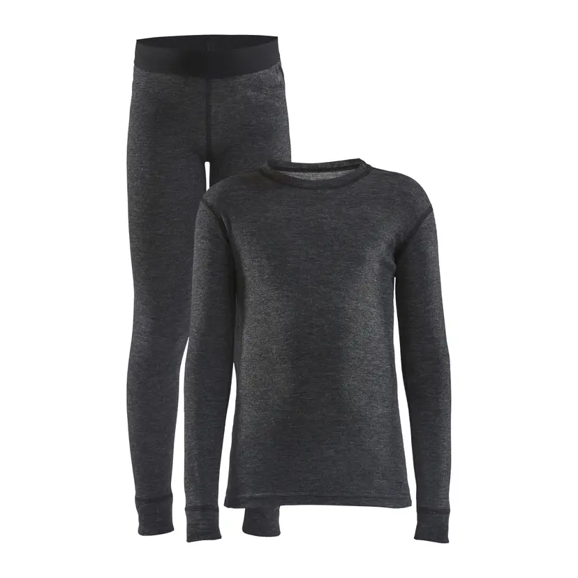 Craft Craft Juniors' Core Wool Merino Set Black Melange