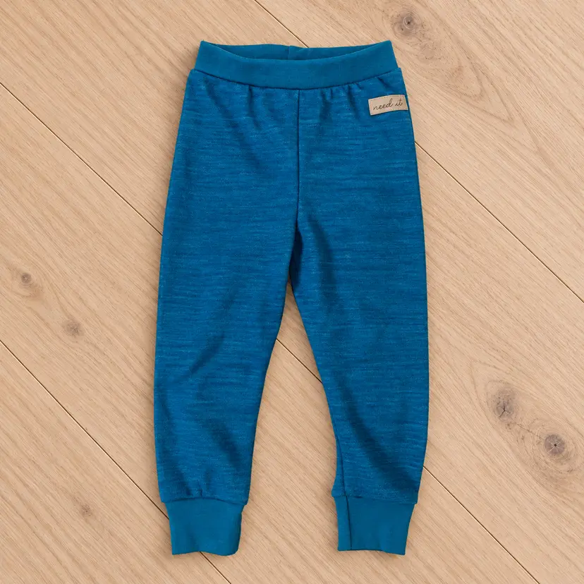 Need it Leggings i ull/bambus "Digg" Klar Blå