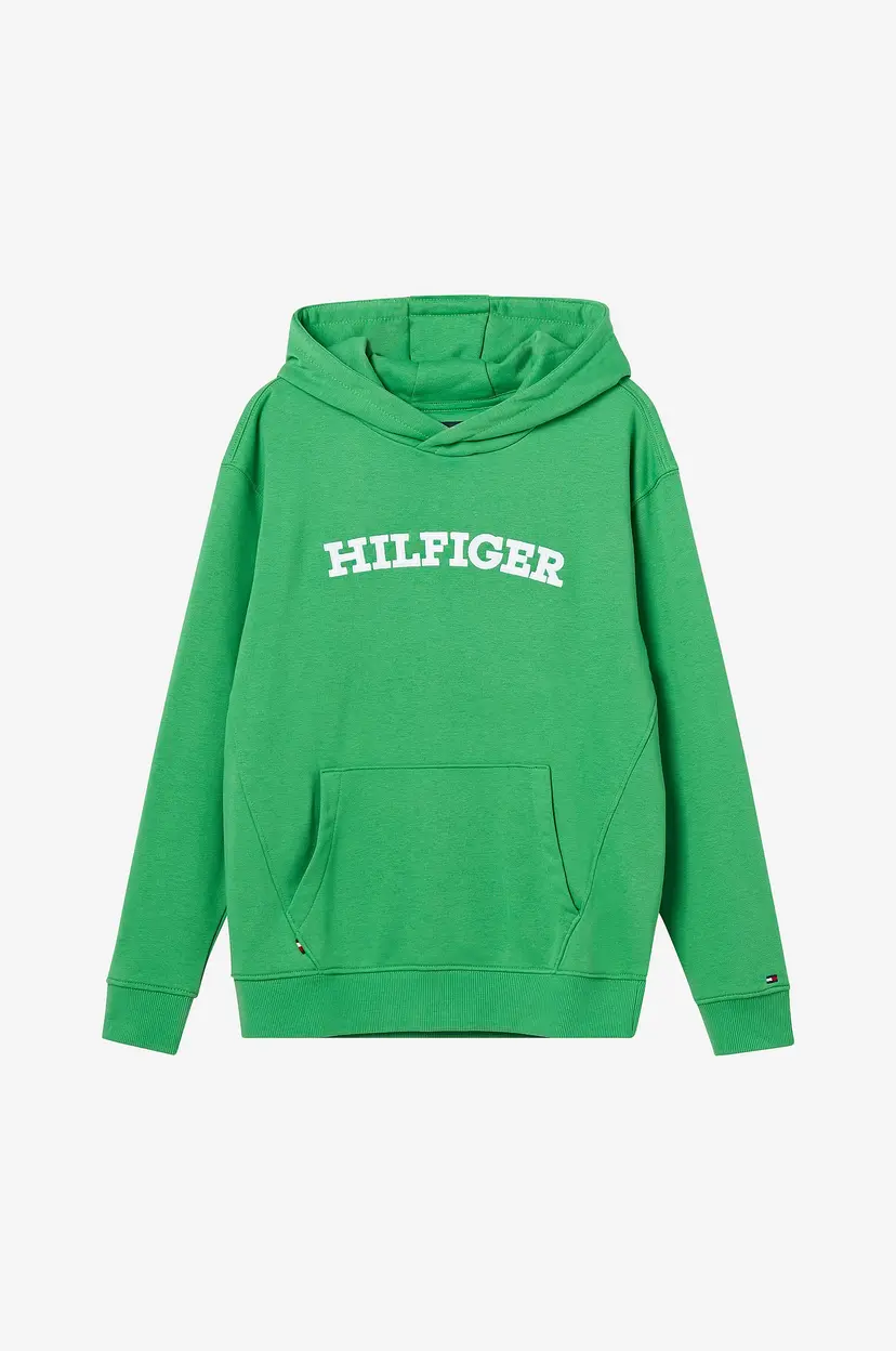 Tommy Hilfiger Hettegenser Arched Hoodie - Grønn