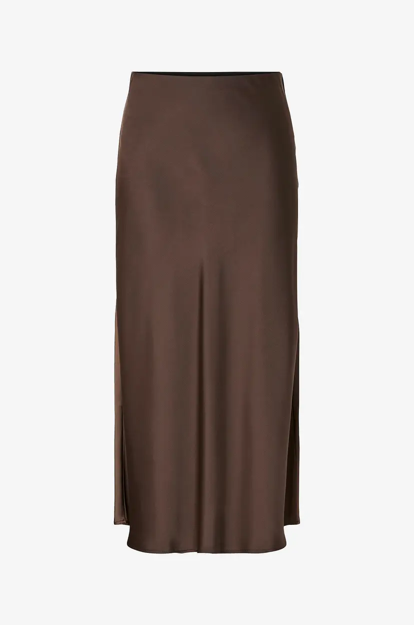 Y.A.S Skjørt yasPella HW Midi Skirt - Natur