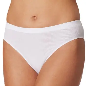 Schiesser Schiesser Truser Pure Rib Organic Cotton Rio Briefs Hvit 42 Dame