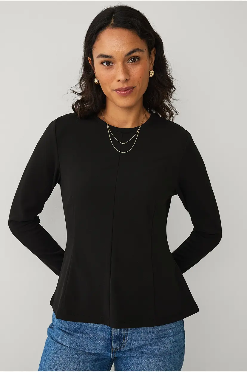 Ellos Collection Figurformet topp - Svart