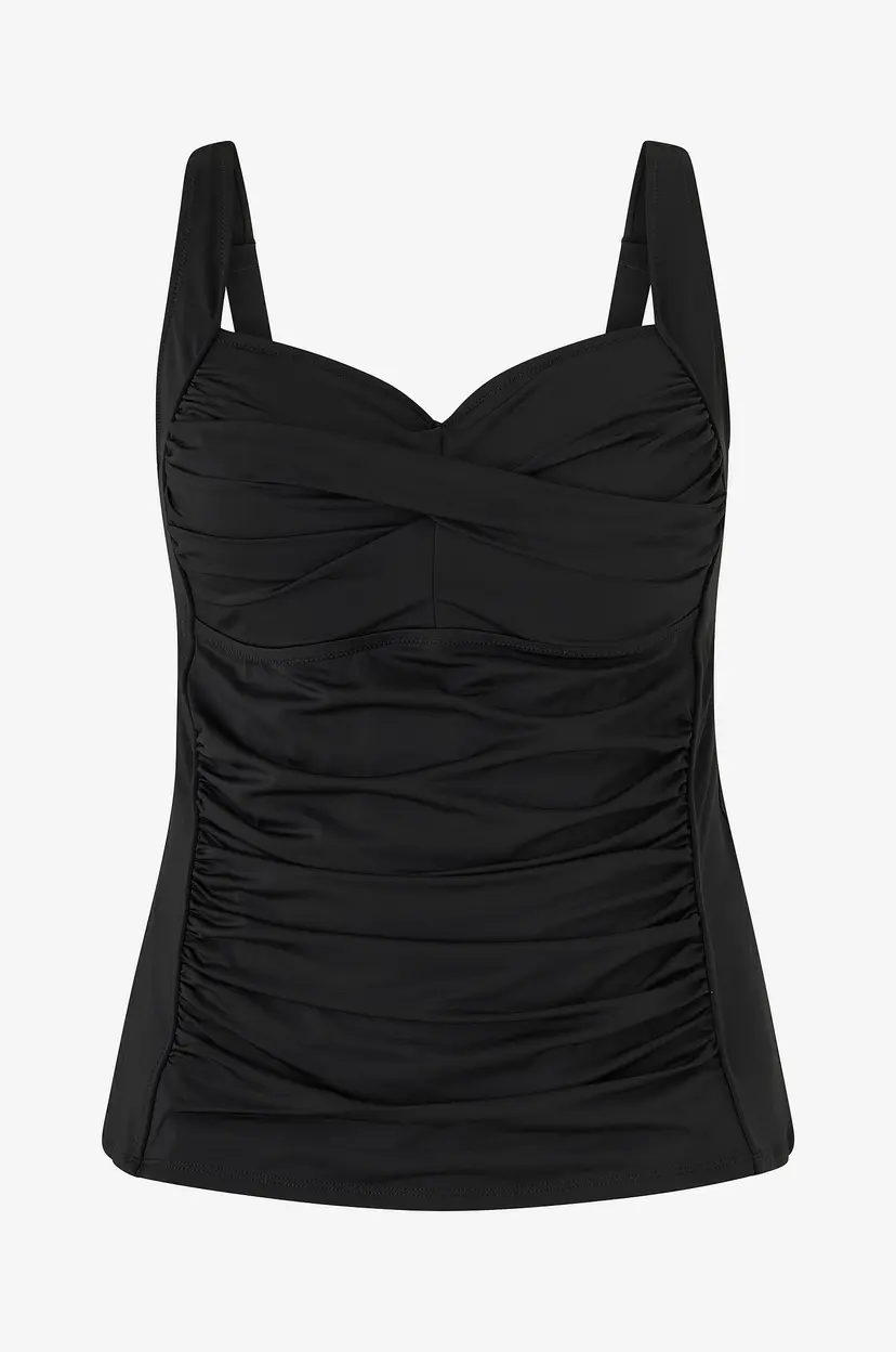 Zizzi Tankini sBasic Solid Sp - Svart
