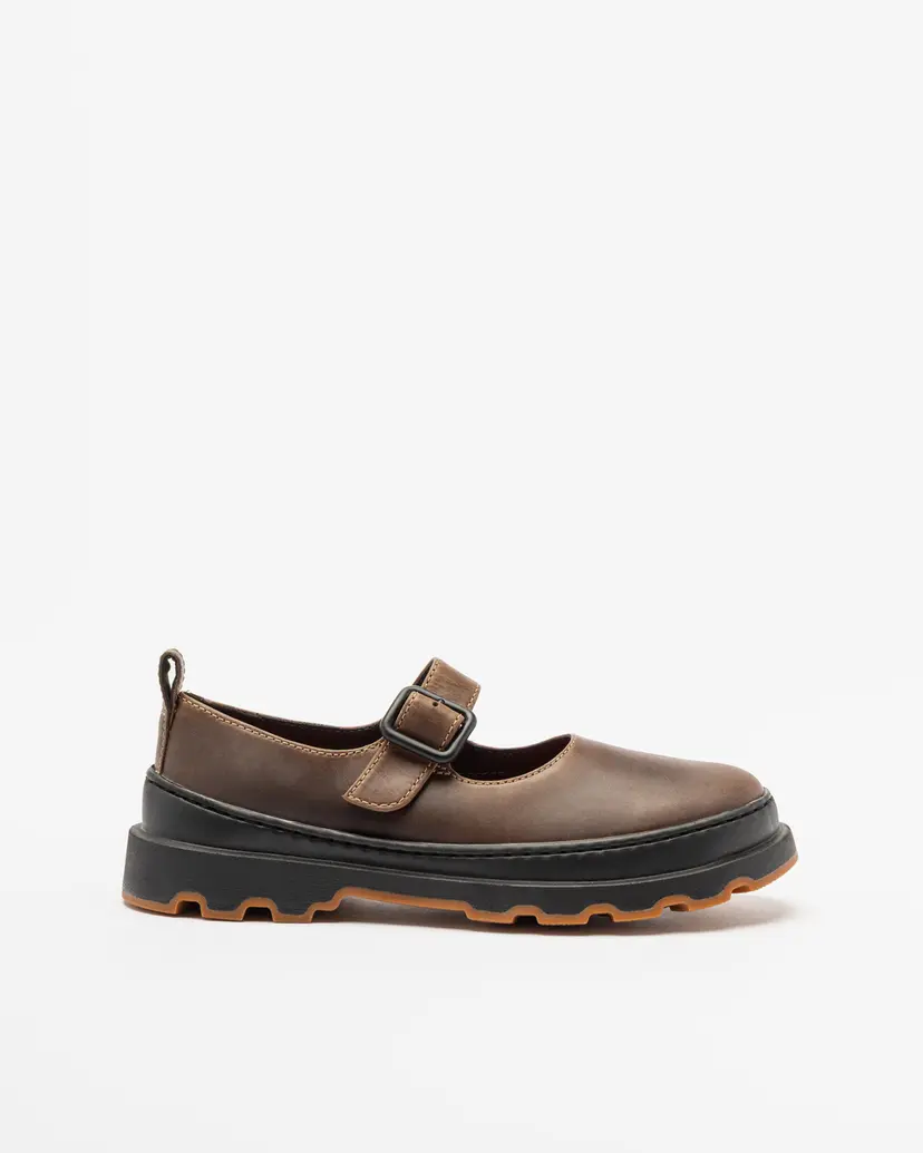 Camper Camper Brutus + Taupe Sapatos Mary Jane