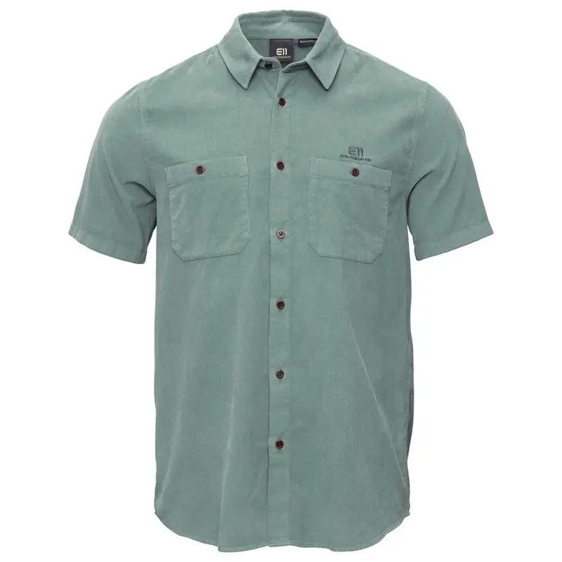 Elevenate Elevenate M Estate Cord Shirt Sea Green