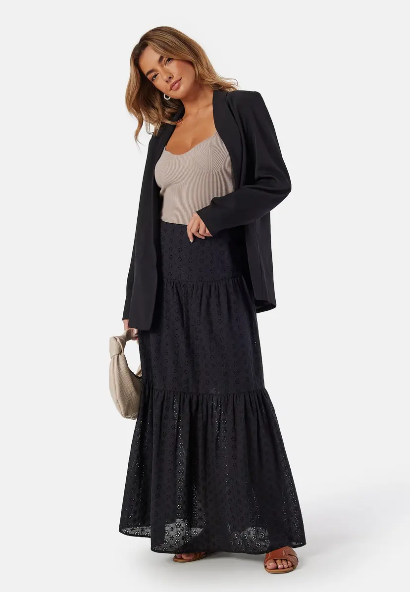 Bubbleroom Broderie Anglaise Maxi Skirt