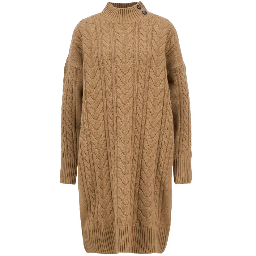 Barbour Barbour W's Belford Knitted Mini Dress Military Brown