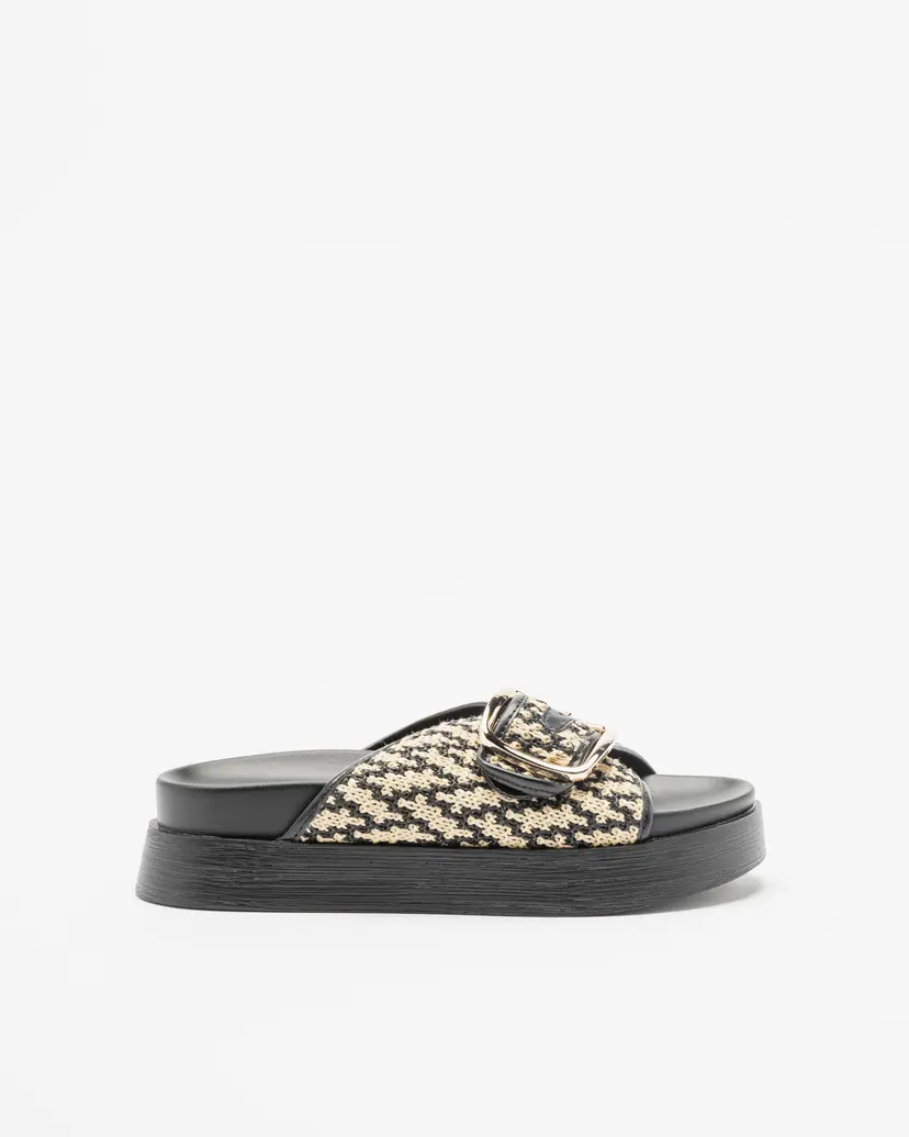Gloss Gloss MGL97-11 Black Platform Slides
