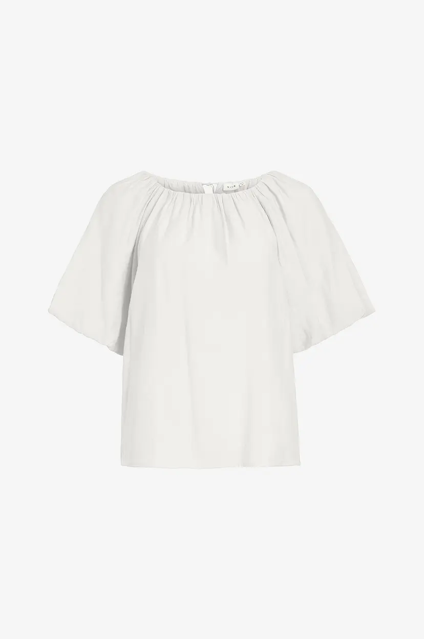 Vila Bluse viHekla Boat Neck 2/4 - Hvit