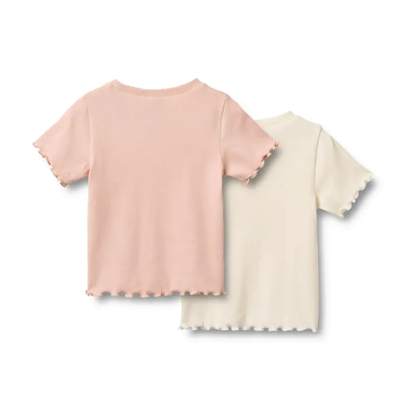 Wheat Wheat Rib T-Shirt Alicia  Ivory (98 /3 år)