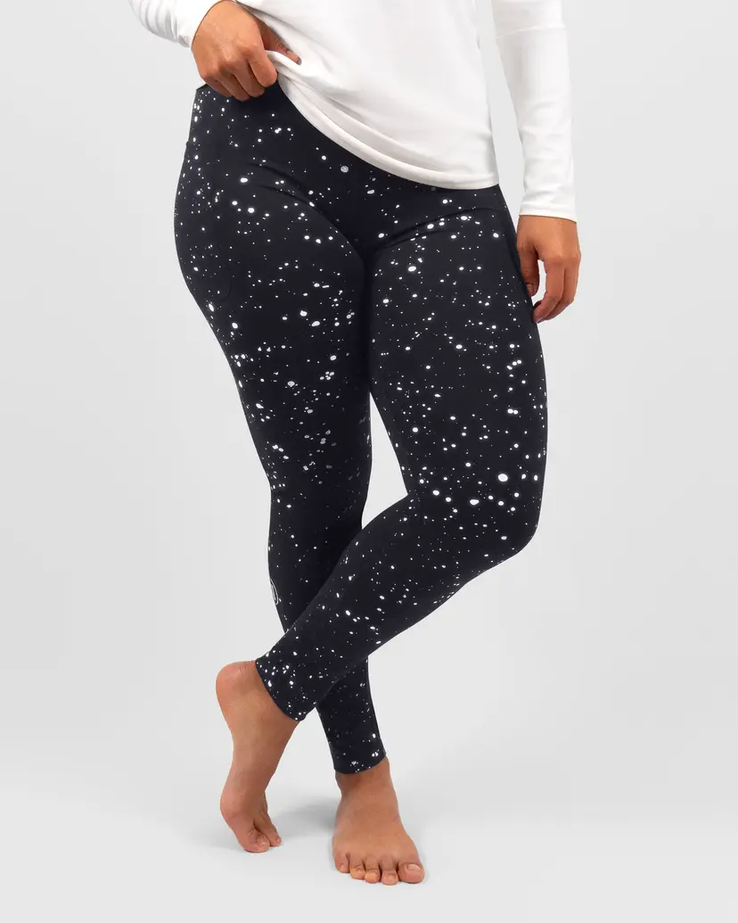 Hightex Eva Deep Blue Grunge Reflective Compression Leggings
