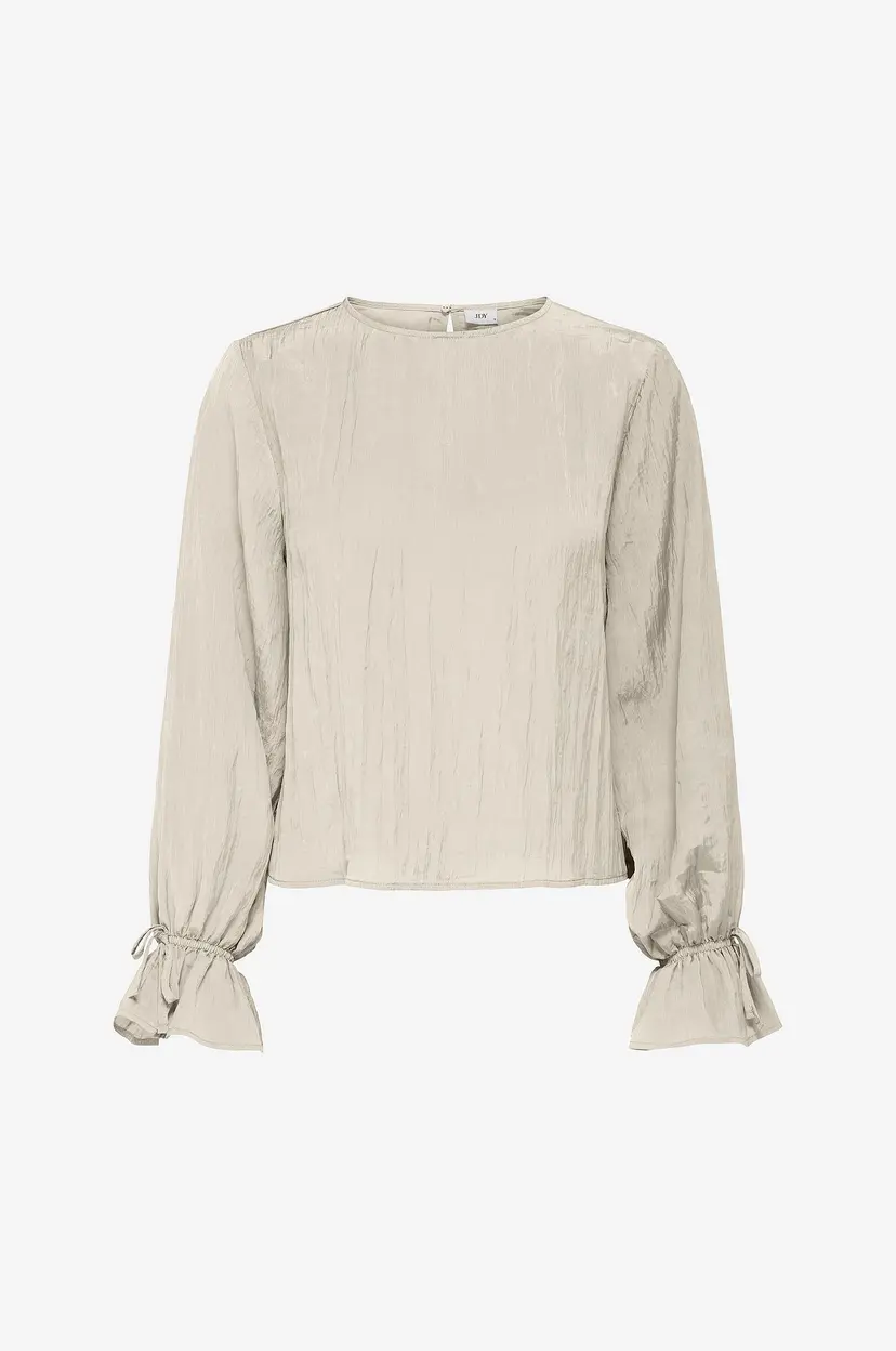JDY Bluse jdyChloe L/S O-neck Top Wvn Dia - Hvit