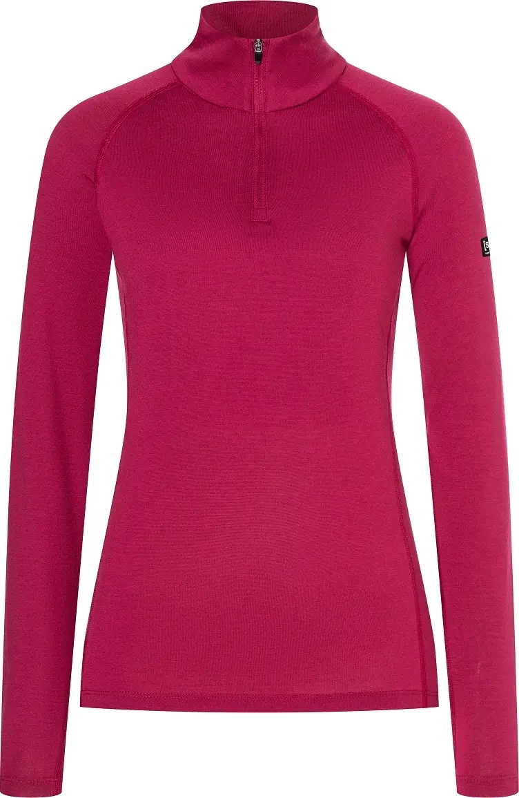 Super.Natural super.natural Women's Arctic230 Zip 1/4 Sangria