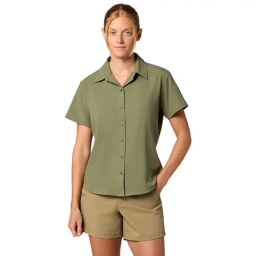 Marmot Marmot W's Airexchange Ss Shirt Olive Grove