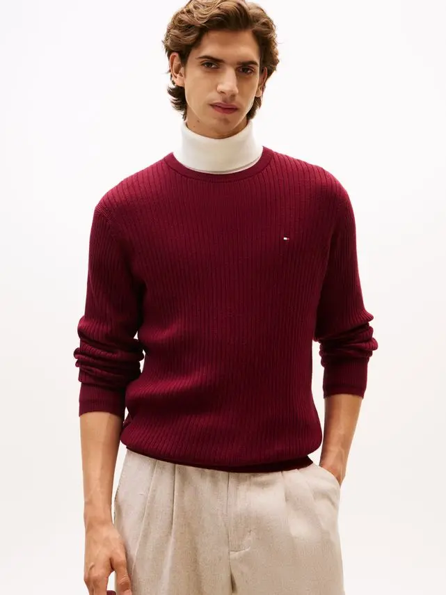 Tommy Hilfiger PIMA CTN CASH STRUCTURE CREW