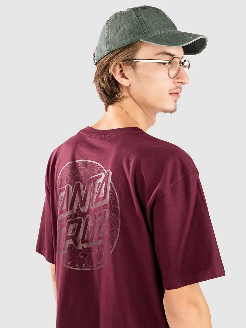 Santa Cruz Santa Cruz Topo Dot T-skjorte rød