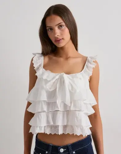 Vero Moda Vero Moda - Hvit - Vmsandy Sl Layered Top Wvn