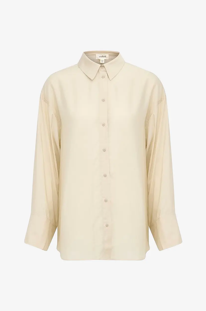 Soaked In Luxury Skjorte slLeodora Shirt LS - Beige