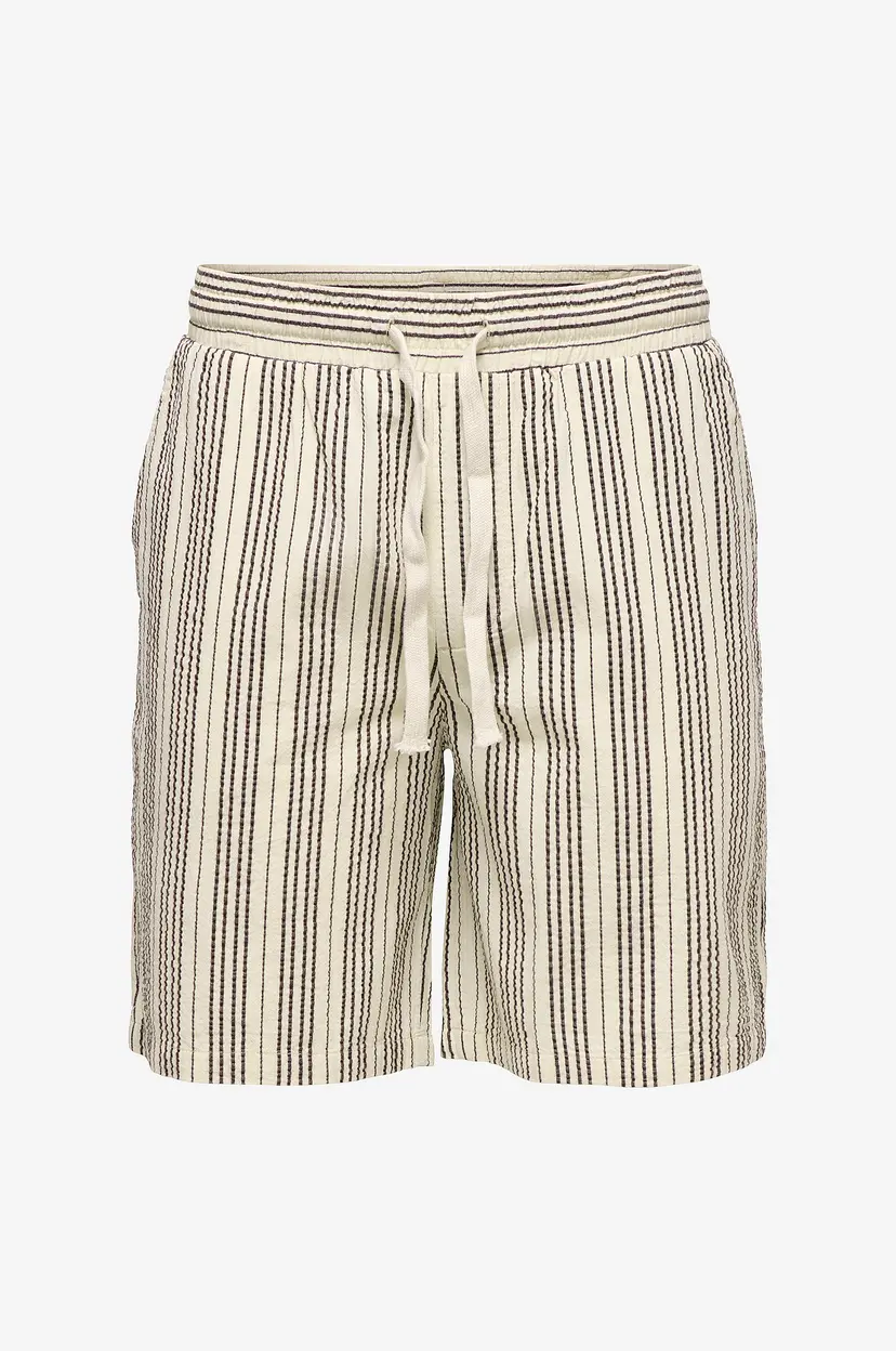 Only & Sons Shorts onsCruz Seersucker Jogger - Hvit