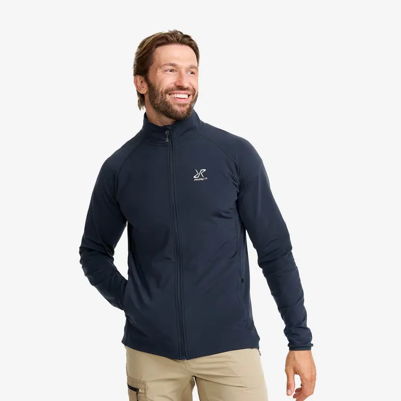 RevolutionRace Evolution Light Stretch Fleece Herre Blueberry