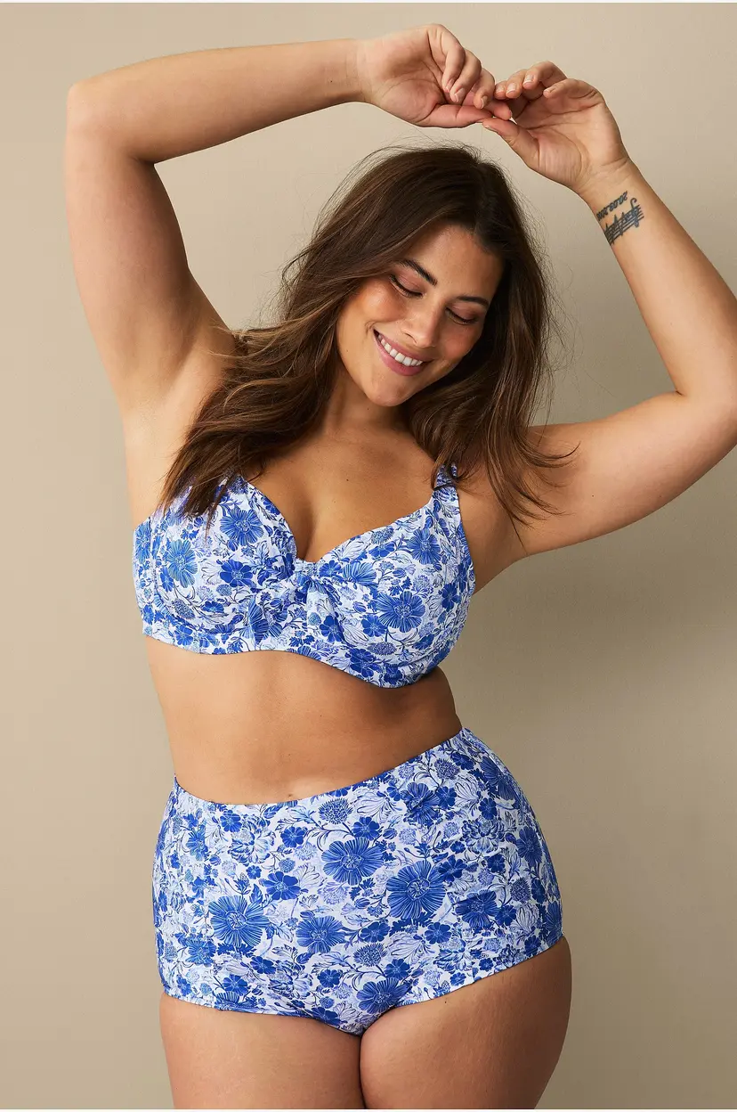 Ellos Plus collection Bikinitruse med shaping-effekt - Blå