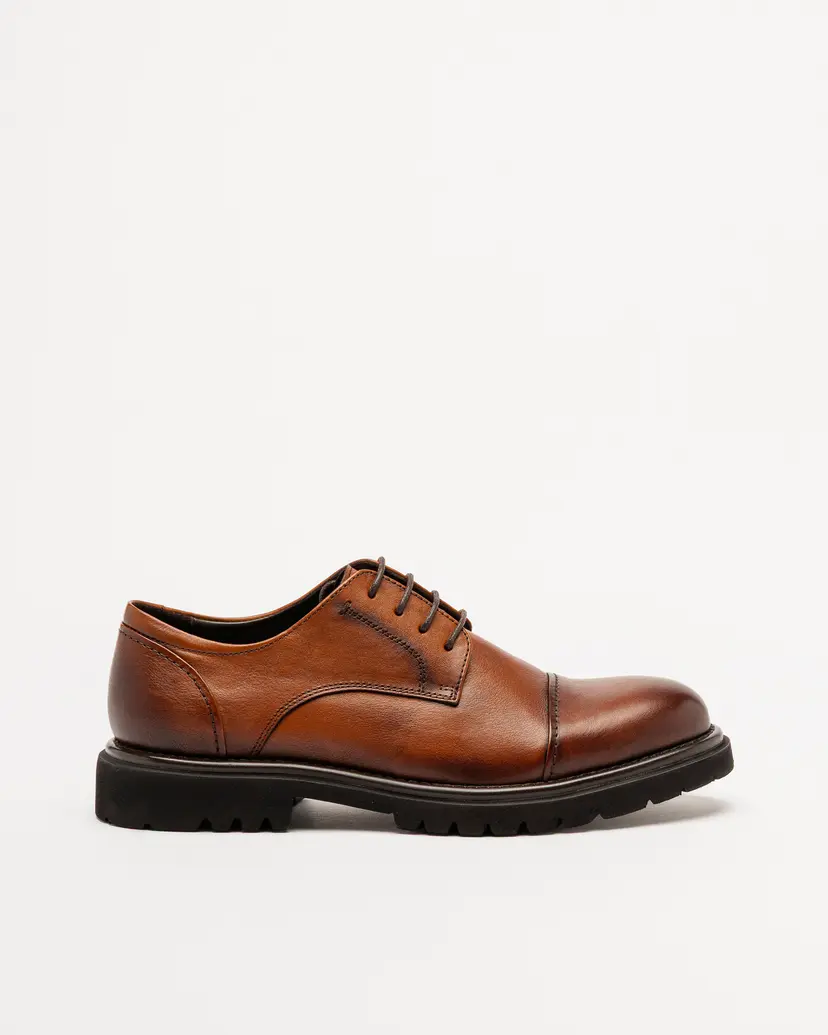 PROF PROF UNO2531 Camel Derby shoes
