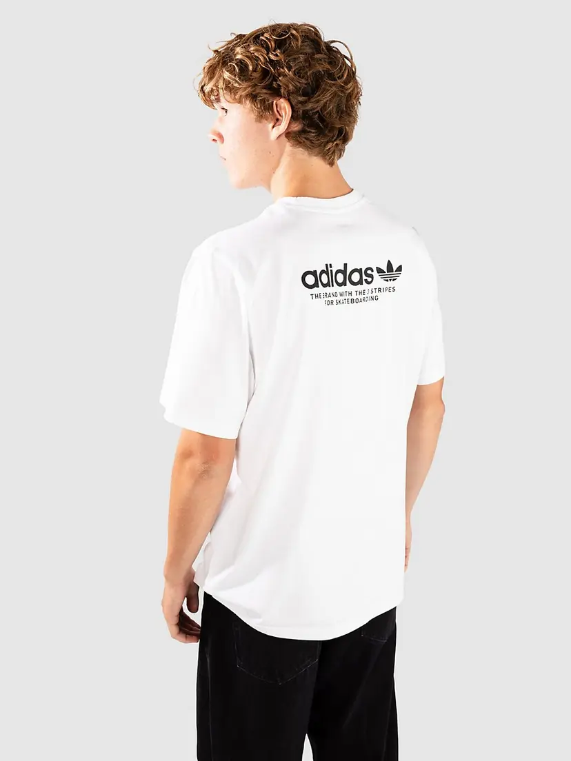 adidas Skateboarding adidas Skateboarding 4.0 Logo T-skjorte hvit