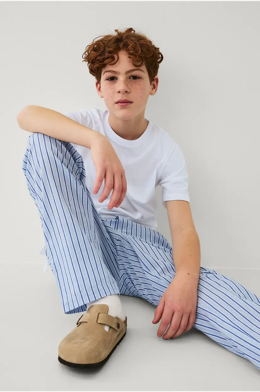 Ellos Collection Pysjbukser Harry i poplin - Blå