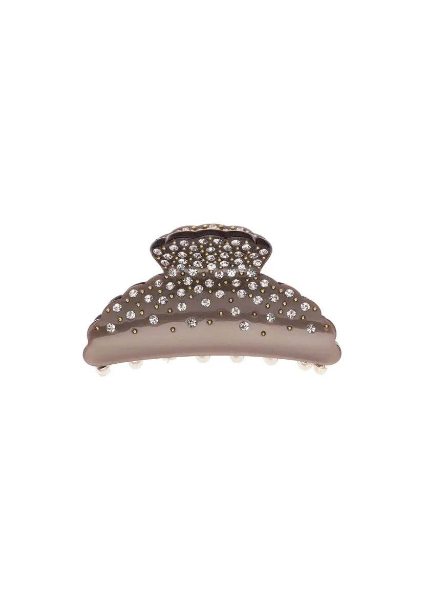 Dark Crystal Hair Claw Large Soft Brown