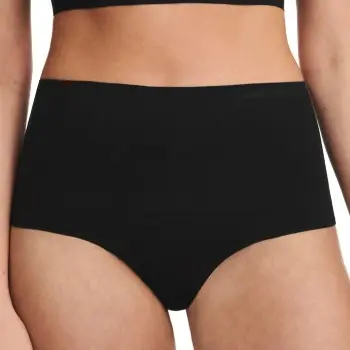 Chantelle Chantelle Truser Smooth Comfort High Waisted Thong Svart Large Dame