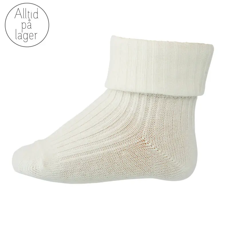 MP Sokker i bomull "Ribb" Off-white