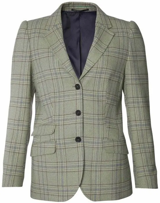 Chevalier Chevalier Advie Tweed Blazer Women Willow Green Checked